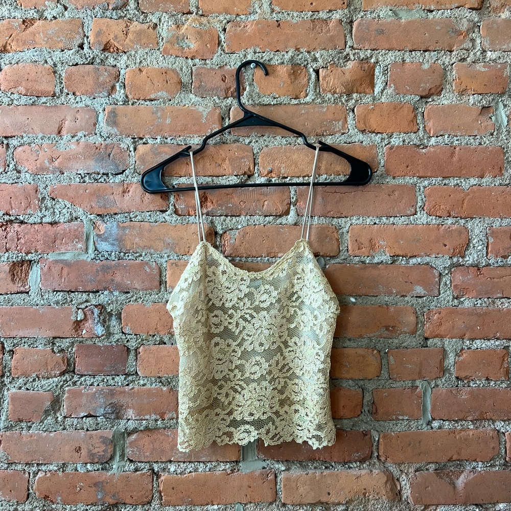 Elegant Lace Cream Cami Top